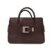 Buckled Brown Handbag Claudio Ferrici