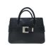 Buckled Navy Handbag Claudio Ferrici