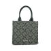 Small Taupe Jacquard Handbag Claudio Ferrici