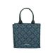 Small Navy Jacquard Handbag Claudio Ferrici