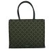 Practical and Elegant Black Jaqcuard Shopper Claudio Ferrici