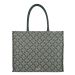 Practical and Elegant Taupe Jaqcuard Shopper Claudio Ferrici