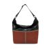 Stylish Multicolour Black/Brick Hobo bag Claudio Ferrici