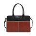 Functional and Pretty Multicolour Black/Brick Workbag Claudio Ferrici