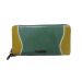Multicolour Jade/Yellow Zipp around Wallet Claudio Ferrici