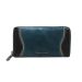 Multicolour Teal/Black Zipp around Wallet Claudio Ferrici