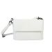 Elegant White Shoulderbag with Flap Claudio Ferrici