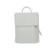 Stylish White Backpack with Flap Claudio Ferrici