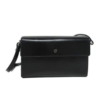 Classic Black Shoulderbag Claudio Ferrici