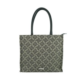 Stylish Black Jacquard Hand/Shoulderbag Claudio Ferrici