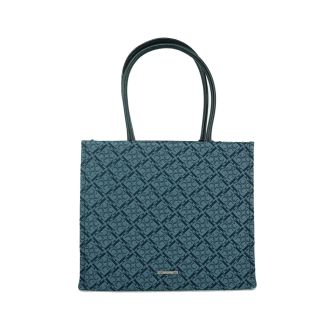 Stylish Navy Jacquard Hand/Shoulderbag Claudio Ferrici