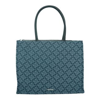 Practical and Elegant Navy Jaqcuard Shopper Claudio Ferrici