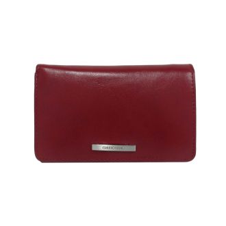 Elegant Red Wallet Claudio Ferrici
