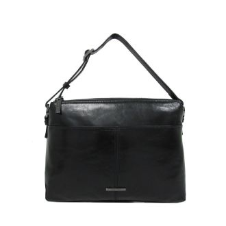 Characterful Black Shoulderbag Claudio Ferrici