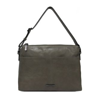 Characterful Taupe Shoulderbag Claudio Ferrici