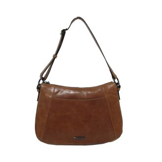 Stylish Cognac Shoulderbag Claudio Ferrici
