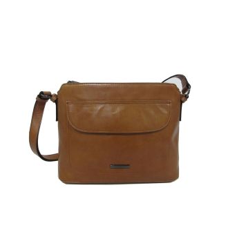 Stylish Cognac Crossbag Claudio Ferrici