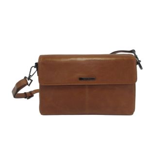 Classic Cognac Shoulderbag Claudio Ferrici