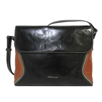 Practical Multicolour Black/Brick Shoulderbag Claudio Ferrici