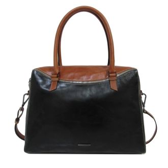 Elegant Multicolour Black/Brick Workbag Claudio Ferrici
