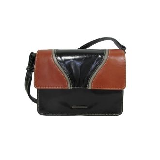 Classic Multicolour Black/Brick Shoulderbag Claudio Ferrici