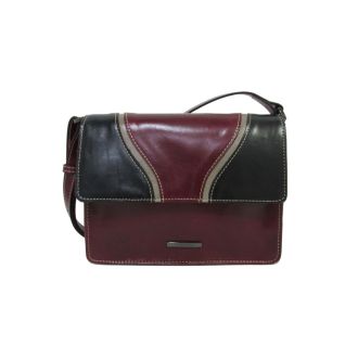 Classic Multicolour Bordo/Black Shoulderbag Claudio Ferrici