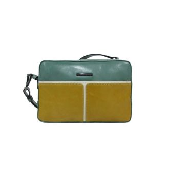 Camerabag shaped Multicolour Jade/Yellow Shoulderbag Claudio Ferrici