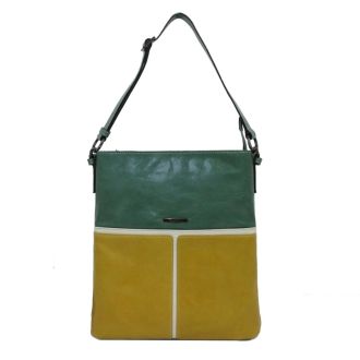 Timeless Multicolour Jade/Yellow Shoulderbag Claudio Ferrici