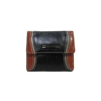 Cute Small Multicolour Black/Brick Wallet Claudio Ferrici