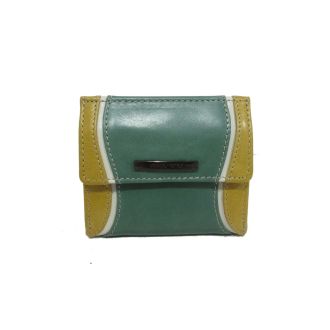 Cute Small Multicolour Jade/Yellow Wallet Claudio Ferrici