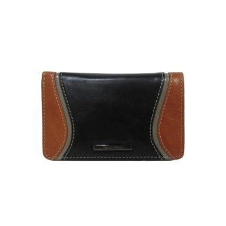 Stylish Multicolour Black/Brick Wallet Claudio Ferrici