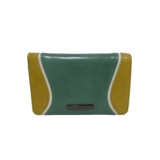 Stylish Multicolour Jade/Yellow Wallet Claudio Ferrici