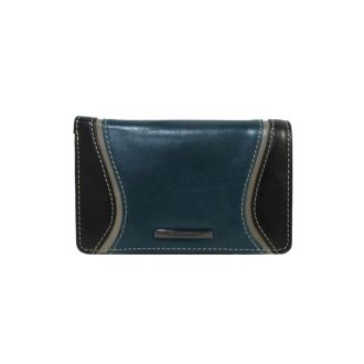 Stylish Multicolour Teal/Black Wallet Claudio Ferrici