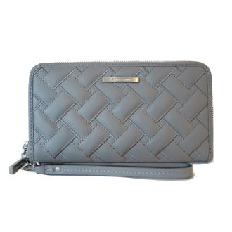 Stylish Woven Grey Zipp around Wallet Claudio Ferrici