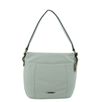 Stylish White Hobo Bag Claudio Ferrici