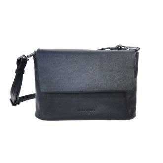 Elegant Navy Shoulderbag with Flap Claudio Ferrici