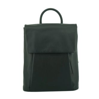 Stylish Black Backpack with Flap Claudio Ferrici